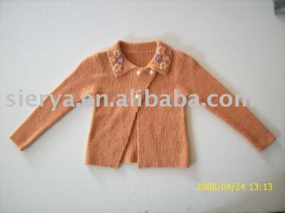 children`s knitted cardigan (children`s knitted cardigan)