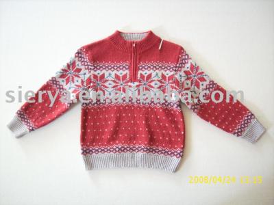 children`s knitted pullover (children`s knitted pullover)