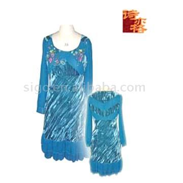 Ladies` Velvet Dress (Ladies` Velvet Dress)
