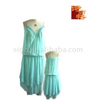 Ladies` Silk Dress (Ladies `Silk Dress)
