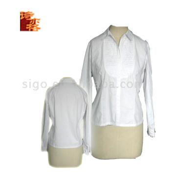 Ladies` Cotton Shirt (Ladies` Cotton Shirt)