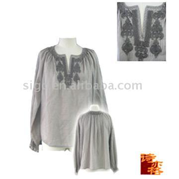 Ladies` Embroidered Blouse (Ladies` Embroidered Blouse)
