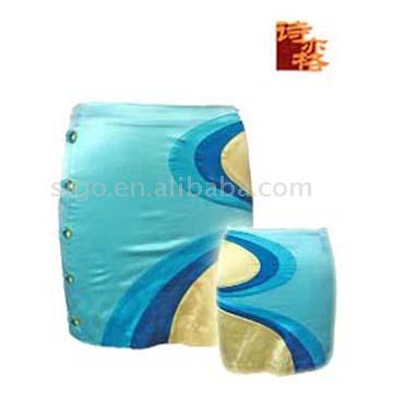 Ladies` Silk/Cotton Satin Skirt