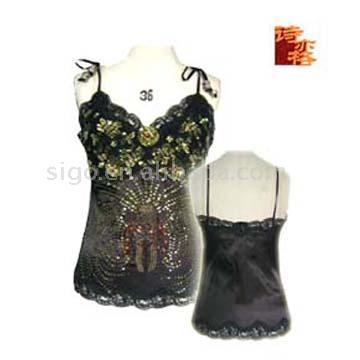 Ladies` Poly Satin Vest (Ladies` Poly Satin Vest)