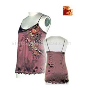 Ladies` Silk Satin Top (Дамские шелковый атлас Вверх)