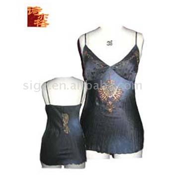 Ladies` Silk SatinTop (Дамские Шелкового SatinTop)