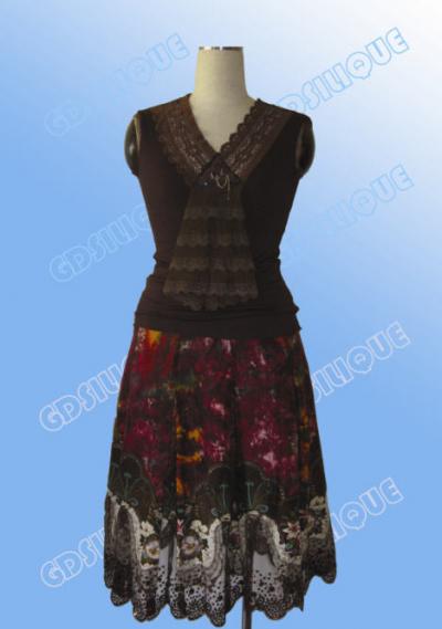 ladies` dress Sk07001 (Damen Kleid "Sk07001)