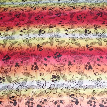Printed Silk/Cotton Voile Fabric (Gedruckte Seide / Baumwoll-Voile Stoff)