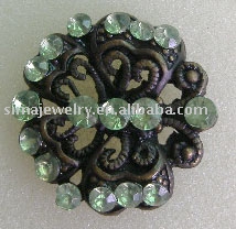 shining round shape button