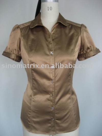 Ladies` Satin Blouse (Ladies` Satin Blouse)