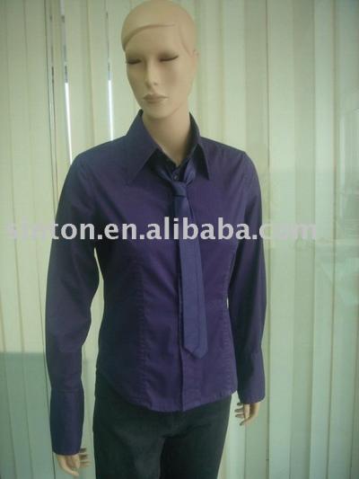 Ladies` Blouse with Tie (Ladies` Blouse with Tie)