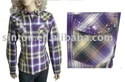 Ladies` western style blouse (Ladies` western style blouse)