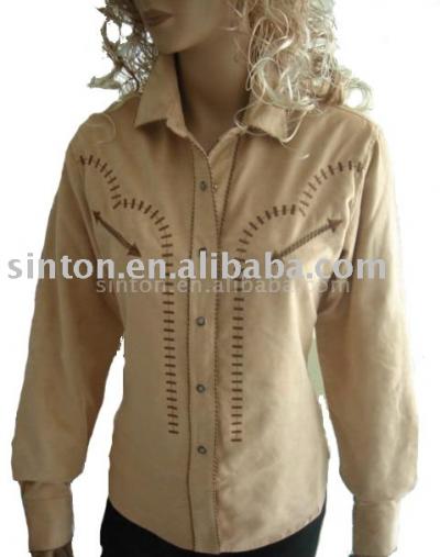 Ladies Suede L/S Shirts (Ladies Suede L/S Shirts)