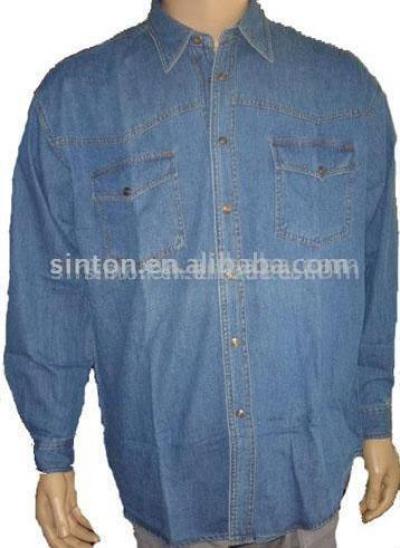 Men`s Denim Shirt (Men`s Denim Shirt)