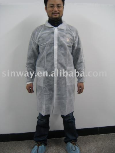 non-woven lab coat (non-tissés sarrau)