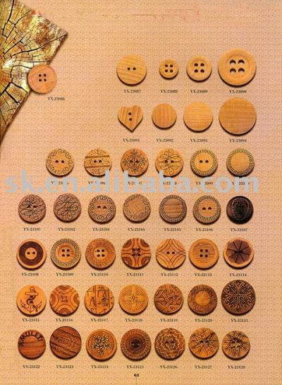 wooden button 3 (bois, bouton 3)