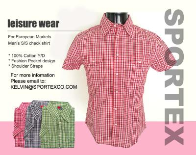 Men`s S/S check shirt (Men`s S/S check shirt)