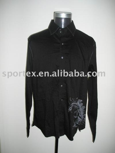 Man`s stand-collar shirt with print (Man`s stand-collar shirt with print)