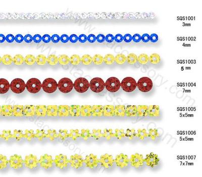 Spangle (Sequin) string (Paillette (Paillettes) phrase)