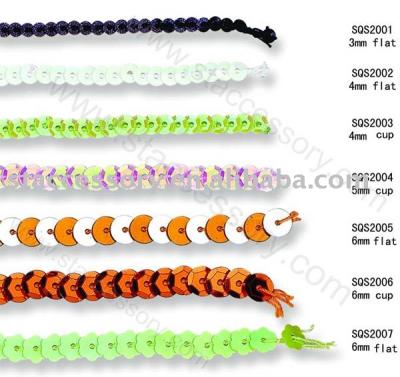 Spangle (Sequin) string (Paillette (Paillettes) phrase)
