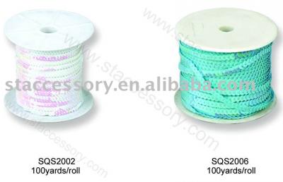 Spangle (Sequin) string (Paillette (Paillettes) phrase)