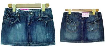 denim mini-skirt