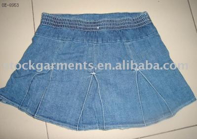 The girl`s jeans skirt (The girl`s jeans skirt)