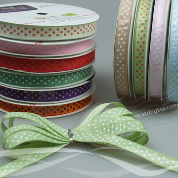 Grosgrain Ribbon With Polka Dot