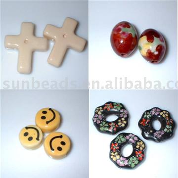 ceramic beads (perles en céramique)