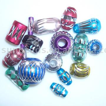 Aluminium beads (Aluminium Perlen)