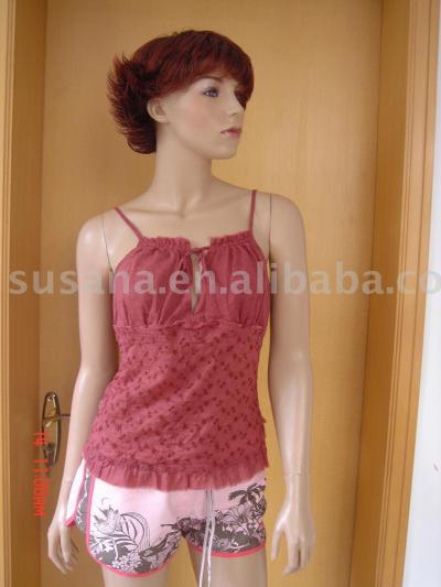 ladies` cotton top T72118 (Ladies `Baumwolle T72118 top)