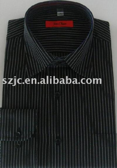 LS formal multi striped shirt