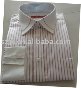 LS Red Stripe Binding shirt