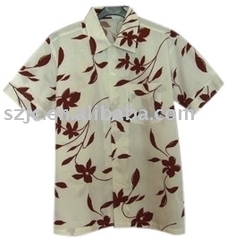 Ss Brown Printed shirt