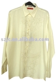 L/S Cream Linen shirt (L/S Cream Linen shirt)