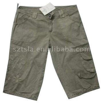 Ladies` 100% Cotton Trousers (Ladies `100% Baumwolle Hosen)
