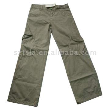 Ladies` 100% Cotton Trousers (Ladies `100% Baumwolle Hosen)