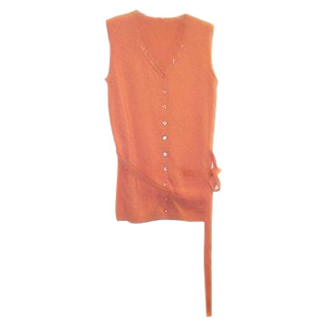 Babydolls sleeveless full open front pullovers (Babydolls ärmellose voller vorne offen Pullover)