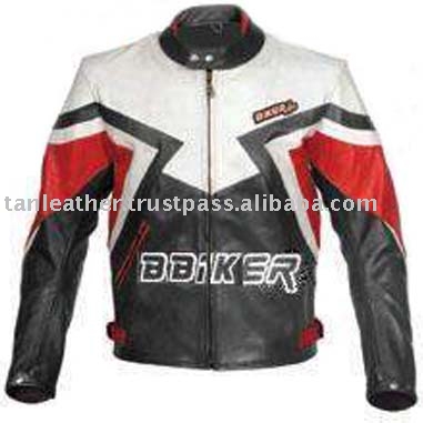Motorbike Leather Jacket (Veste en cuir moto)