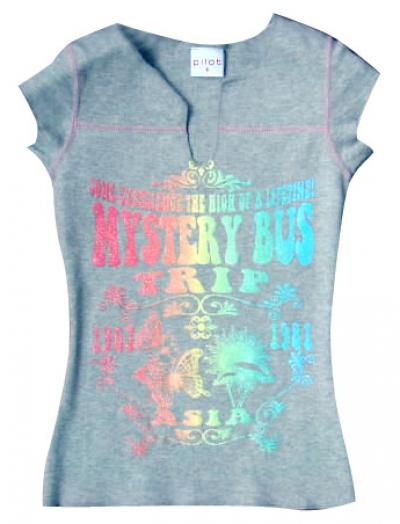 Girls` Cotton Knit T-Shirt (Girls `Cotton Knit T-Shirt)
