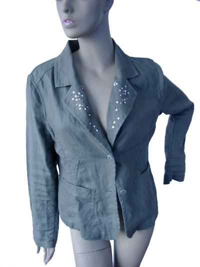 Ladies` Linen/Viscose Blazer (Ladies` Linen/Viscose Blazer)