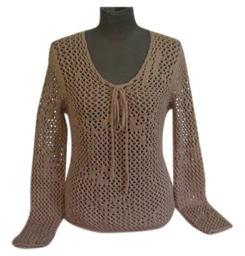 Ladies` Cotton Crochet Pullover (Ladies `Cotton Crochet Pullover)