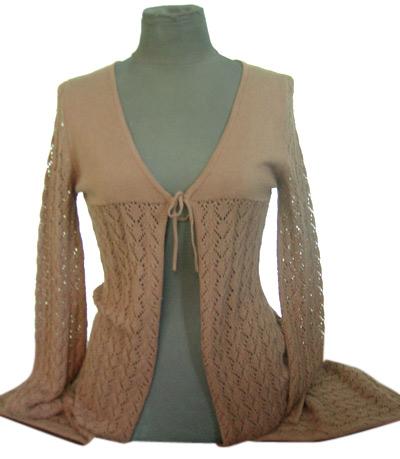 Ladies` Computer Flat Knit Cardigan (Ladies `plats d`ordinateurs Cardigan)