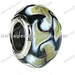 fashion glass bead(big hole)