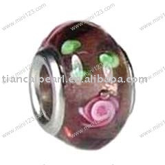 fashion glass bead(big hole)