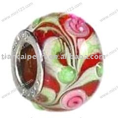 fashion glass bead(big hole)