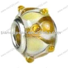 fashion glass bead(big hole)