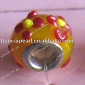 fashion glass bead( big hole ) (Mode Glasperlen (großes Loch))