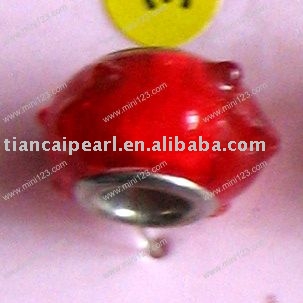 fashion glass bead( big hole ) (Mode de billes de verre (gros trou))
