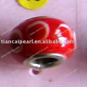 fashion glass bead( big hole ) (Mode de billes de verre (gros trou))